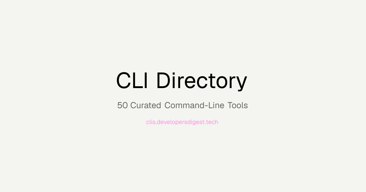 CLI Directory - The Best Command-Line Tools for Developers